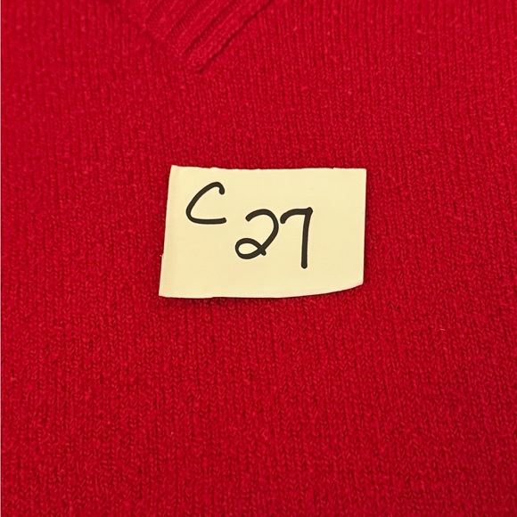 C-27 St. John’s Bay Red Long Sleeve PulloverSweater Size‎ M - Picture 16 of 16